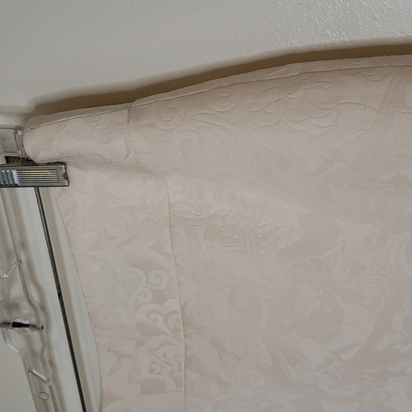 Vintage Allison Taylor Nights Cream Quilted Paisley Motif 80s A Line Full Preppy - Picture 5 of 15